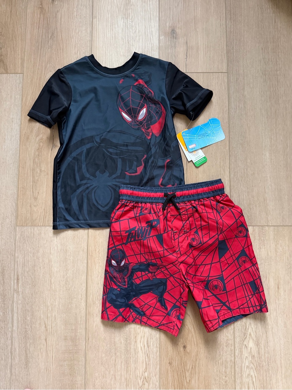 Kids Spider-Man Swim Set - Black & Red